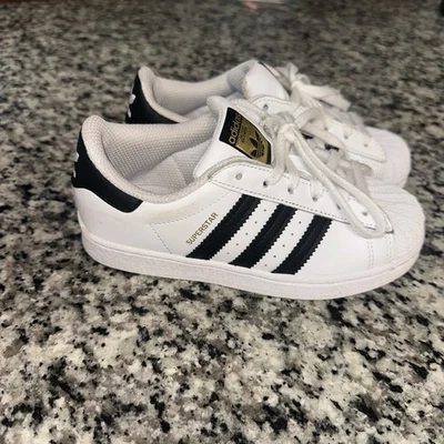 Youth Adidas Superstar Sneakers Size 13k - Image 1 of 4