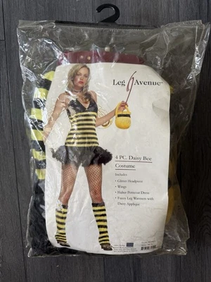 Leg Avenue Daisy Bee Costume Vintage 2007 Size M/L – Dress Wings Headband Purse - Image 1 of 4