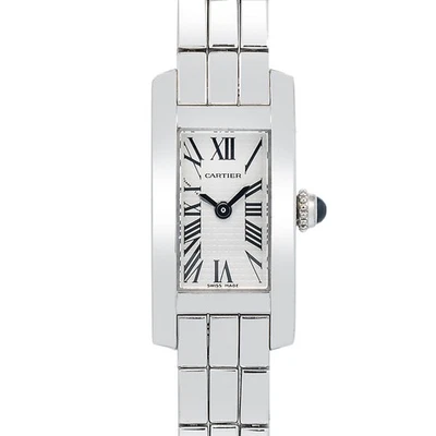 Cartier Laniere Allongee W15364W3 CUARZO ORO BLANCO 18k esfera plateada para mujer 15 mm Foto 1 de 4