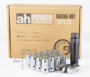 12X1.5 20Pcs Chrome Aodhan Spl35 Spline Lug Nuts Fit Lexus Is250 Is300 Is350 Isf - Picture 1 of 2