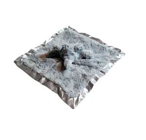 Cloud Island grau Elefantenkopf Sicherheitsdecke Plüsch Lovey Baby Satinborte - Bild 1 von 8