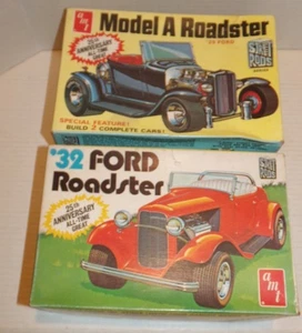 2 AMT A129 / A132 1929 Model A & 1932 Ford Roadster Street Rod Kit 1/25 - Picture 1 of 10