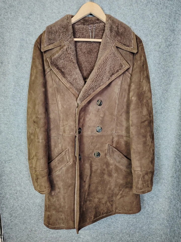 Baileys Of Glastonbury Brown Sheepskin Coat, Size 38, 97cm VGC Free UK Shipping  - Image 1 of 4