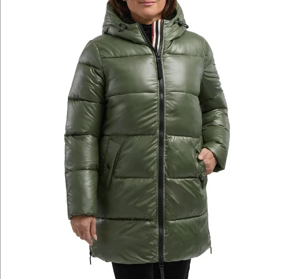 NEW Hunter Women's M Mid Length Puffer Coat Hood & Zipper Closure Polyester - Image 1 of 4
