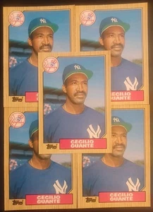 1987 TOPPS TRADED #40T NEW YORK YANKEES CECILIO GUANTE [5] MINT 06162 - Picture 1 of 7