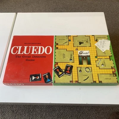 Cluedo Board Game 1975 Waddington's Vintage Retro VGC missing lead pipe - Image 1 of 4