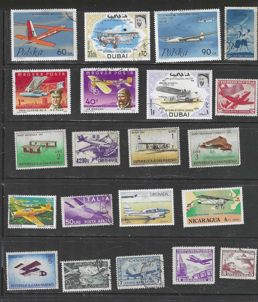 Lot  Fantastic Airplane Stamps - Image 1 of 1