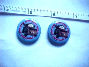 VINTAGE 2 Disney Pixar Cars Mater Tow Truck Collectible Fridge Magnets - Picture 1 of 2