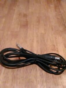 12' Microphone Cable, XLR (3-Pin) Female to 6.35 mm (1/4 in) Jack Male