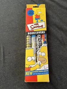 The Simpsons Self Adhesive Book Covers 1998 Contact Peel and Stick Bart Homer - Picture 1 of 2