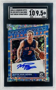 2020-21 DONRUSS OPTIC FB-KVN KEITH VAN HORNFAST BREAK SIGNATURES SGC 10/9.5 MT+ - Picture 1 of 3
