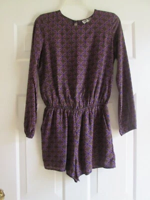 Lucca Couture XS 长袖内衬连身裤大锁眼背面蓝色  — 第 1/4 张图片