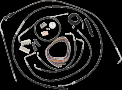 KIT CABLE VINILO LA CHOPPER LA-8005KT2A-16B PARA 15-17" APE HANGER 96-06 HARLEY FL Foto 1 de 2