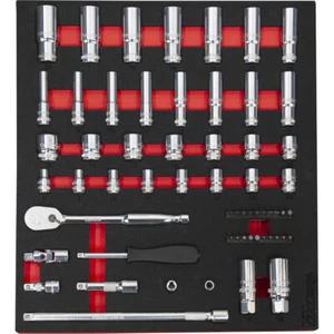 3/8" Drive Master Socket & Bit Set 60 Pieces Great Starter Set BOXO BX586-R2 - Picture 1 of 1