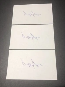 (Lot of 3) Duffy Dyer 1969 Mets Signed Index 3x5 Autographed Card Lot A - Picture 1 of 2