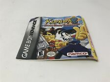 Klonoa 2 - Game Boy Advance GBA - french Canadian cover only