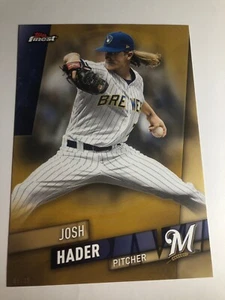 2019 Topps Finest Jumbo 5x7 Josh Hader Brewers 94 01/10 - Picture 1 of 1
