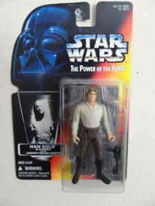 Star Wars Power of the Force Orange Card Action Figure HANS SOLO - Picture 1 of 4