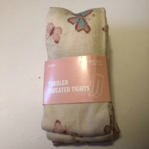 Girls Sweater Tights Socks 6-7.5 Sock Size - Picture 1 of 2