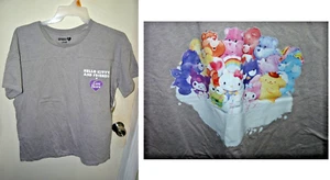 Sanrio Co Junior 3XL (21) SS Hello Kitty & Carebears 2 sided graphic t-shirt NWT - Picture 1 of 6