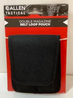 NUEVO Allen Tactical 10932 Doble 2 Cargador Cinturón Lazo Funda Soporte 9mm .45 Foto 1 de 2