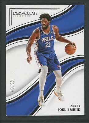 2022-23 Joel Embiid 63/99 Panini Immaculate - Image 1 of 2