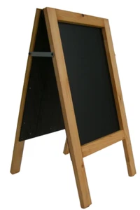 KREIDETAFEL-PFLASTERBRETT-SANDWICH-AUFSTELLER-TAFEL-80cm x 40cm 5KGS (G/EICHE) - Bild 1 von 8