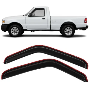 ✅In Channel Sun Guard Mount Tape-On Window Visors For 93-11 Ford Ranger - Picture 1 of 16
