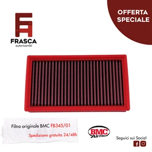 Filtro Aria Sportivo BMC FB345/01 Fiat Sedici 189 1.6 16V 4x4 88 KW 120 CV - Imagen 1 de 2