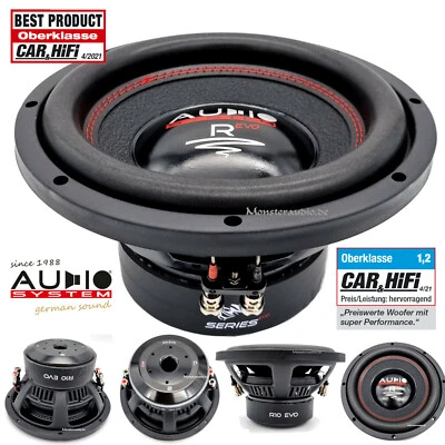 AUDIO SYSTEM R-10 EVO 25cm Subwoofer 700 Watt Auto Woofer 10" Radion 2x4 Ohm - Bild 1 von 4