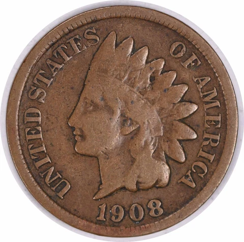 1908-S Indian Cent VG Uncertified #103 Cover