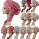 12Pcs Muslim Women Lace Inner Hat Bonnet Hijab Headscarf Wrap Underscarf Turban