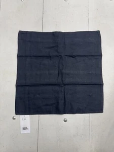 H&M Home Navy Blue Linen Blend 20x20 Throw Pillow Cover - Picture 1 of 7