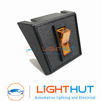 OFF SW.1RED MURE RED ROUND CIRCULAR ROCKER SWITCH 12V 24V ILLUMINATED ON