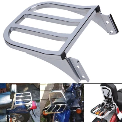 Portaequipajes con respaldo de barra Sissy para Harley Softail Dyna Sportster XL 883 1200 48 Foto 1 de 4