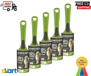 Evercare Value Pack of 5 All Purpose Stick Pet Hair Lint Rollers, 60 each 300 - Picture 1 of 6