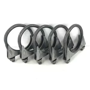 5 pieces of 2.5" I.D. Universal MildSteel HEAVY DUTY Exhaust Hanger U Bolt Clamp - Picture 1 of 12