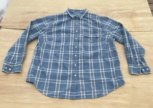 POLO RALPH LAUREN lässiges Oxford kariertes Langarmhemd Herren blau GRÖSSE 1X - Bild 1 von 5