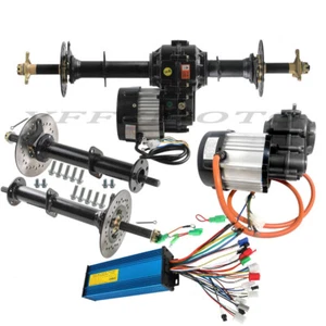 Kit de eje trasero motor eléctrico diferencial 48V 1000W para ATV Go Kart E-bike Buggy - Imagen 1 de 52