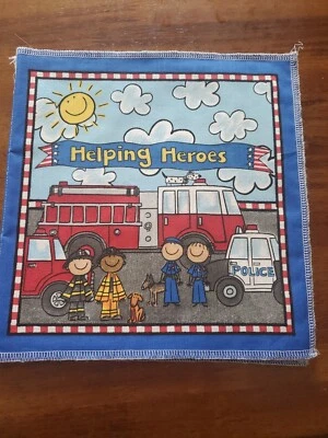Helping Heroes Soft Fabric Kid’s Book Police Fire Traffic Safety Cloth  - Image 1 of 3