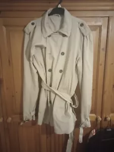 Mens JUNK De LUXE Mens belted rain coat trench coat XL 42 in Cotton RRP £195 - Picture 1 of 10