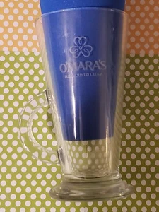 O'MARA'S - IRISH COUNTRY CREAM - GLASS MUG - WITH HANDLE - PEDESTAL  - Picture 1 of 4