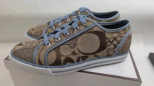 Y2K New COACH DAWNELL Patchwork Sneakers Shoes NWT NEVER WORN Size 7 - Picture 1 of 7