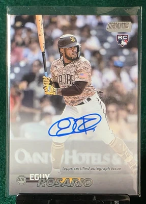 2023 Topps Stadium Club EGUY ROSARIO Autograph RC Padres - Image 1 of 2