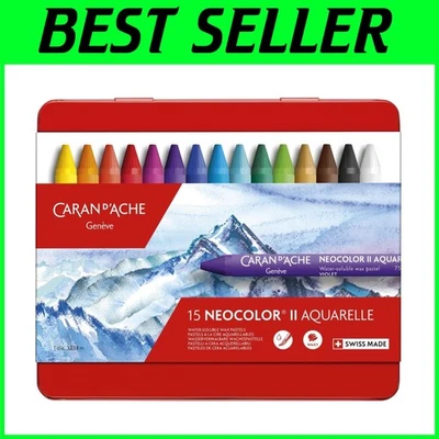 Neocolor II Artists' Pastels Kit, 15 Water-soluble Crayons - Image 1 of 2
