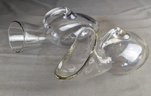 Vintage Glas männlich und weiblich Urinale 16 0z Kapazität geätzt seine und ihre - Bild 1 von 7