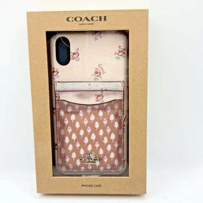 Coach Apple iPhone X Max Case w Card Pocket NIB - Image 1 of 4