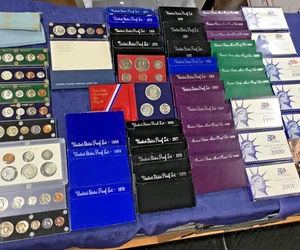 1956-2007 PROOF SETS mit SILBER FRANKLIN & KENNEDY SETS +'76 3-MÜNZEN, *SIEHE BESCHREIBUNG - Bild 1 von 24