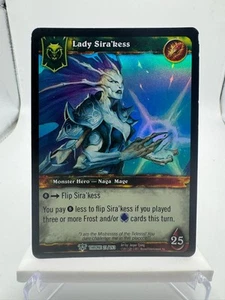 World of Warcraft TCG Trono Lámina Héroe Dama Sira'kess - Imagen 1 de 2