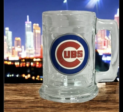 2003 MLB Chicago Cubs | MACHO Mug 32oz | Pewter Cubs Logo - Image 1 of 4